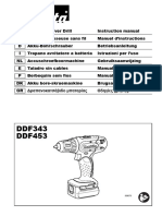 Makita DDF343 - DDF453 Manual