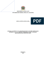 Estudo Anatômico e Da Densidade Básica de Três Espécies Do Gênero Hymenolobium Benth