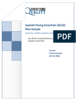 961 Asphalt Paving Essentials Quality Plan Sample