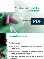 Random Variables and Probability Distributions