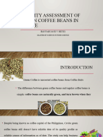 Quality Assessment of Green Coffee Beans in Cavite