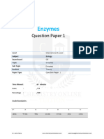 6.1 Enzymes Cie Ial Biology QP Theory Unlocked