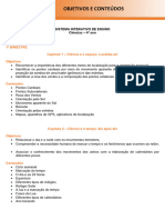 Sistema Interativo de Ensino Ciências - 4º Ano: 1º Bimestre Capítulo 1 - Ciência e o Espaço: Localize-Se! Objetivos