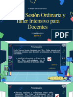 Cuarta Sesión Ordinaria y Taller Intensivo para Docentes.-Innovación Magisteriales