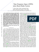 OTFS Modulation Based Radar System