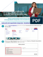 Instructivo Radicacion para Incapacidades Temporales