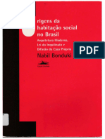 Origens Da Habitação Social No Brasil - Nabil Bonduki