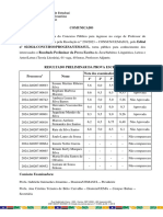 Resultado Preliminar Da Análise Das Inscrições