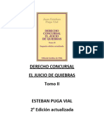 Derecho Concural - El Juicio de Quiebras - Tomo II - Esteban Puga