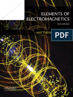 Elements of Electromagnetics 6th Matthew Sadiku