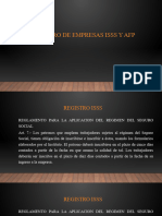 Registro de Empresas ISSS y AFP