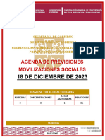 Agenda de Previsiones Del 18 de Diciembre 2023