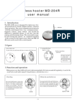 Wireless Hooter MD-204R User Manual: Antenn A