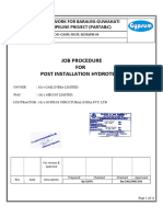 Job Procedure of Post Hydro