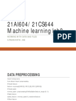 Machine Learning Lab - Preprocessing