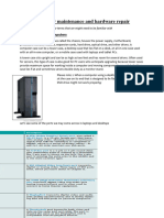 Computer Maintenance and Hardware Repairnotes