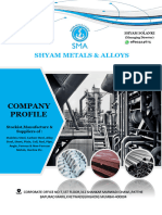 INTRODUCTION SHYAM METALS and ALLOYS