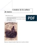 Théorie Et Analyse de La Culture de Masse Copie