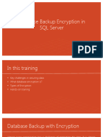 Database Backup Encryption in SQL Server