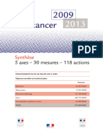 Synthese Plan Cancer