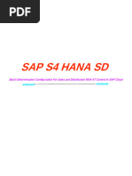 Sap SD Hana