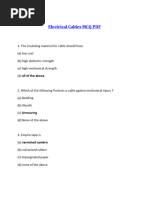 Electrical Cables MCQ PDF