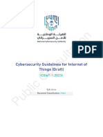 Cybersecurity Guidelines For Internet of Things (Draft)