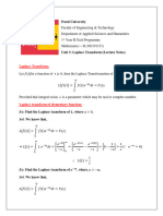 Unit 3 Laplace Trasform - 1