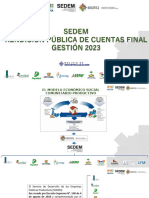 Rendicion de Cuentas 2023 Sedem