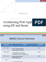 Architecting Web Applications Using JSF and Struts: Semester IV