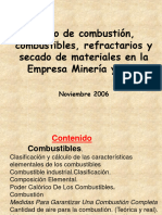 Curso de Combustión, Combustibles, Refractarios y Secado de Materiales en La Empresa Minería y Sal