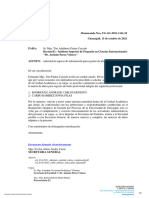 Para: Decano (E) - Instituto Superior de Posgrado en Ciencias Internacionales "Dr. Antonio Parra Velasco" Asunto