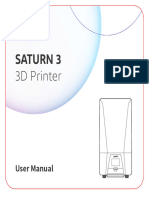 ELEGOO SATURN 3 MSLA Photocuring 3D Printer User Manual Version - 20230608