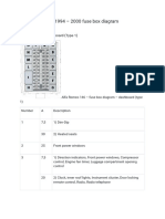 Alfa Romeo 146 1994 - 2000 Fuse Box Diagram