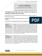 Articulações Entre Educação CTS e Natureza Da Ciência Na Pesquisa em Educação em Ciências