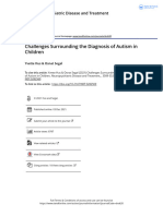 2021, Challenges Surrounding The Diagnosis of Autism in Children, Neuropsychiatry Desease and Treatment