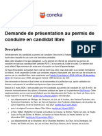 Ooreka Demande Presentation Permis Conduire Candidat Libre