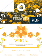 Yellow Flowers Template