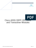 Cisco 400G QSFP-DD Cable and Transceiver Modules Data Sheet