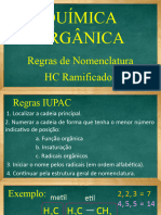 Nomenclatura - Ramificação