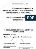 Inducción Ambientes Especificos