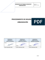 Procedimiento de Trabajo Seguro Urbanización