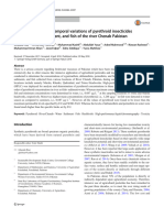 Monitoring and Spatiotemporal Variations of Pyrethroid Insecticides in Surface Water, Sediment, and Fish of The River Chenab Pakistan