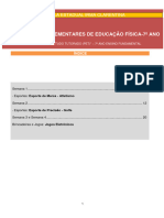 7º Ano Atividades Complementares de Educação Física