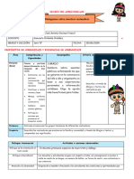 SESION DE APRENDIZAJE Dialogamos Sobre Nuestras Costumbres