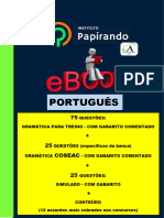 E-Book Material de Apoio + 75 Questões Com Gabarito Comentado + 25 Questões COSEAC + Simulado