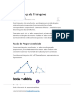 Semelhança de Triângulos - Toda Matéria