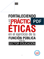 Fortaleciendo Practicas Eticas en La Función Pública