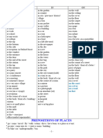 Prepositions of Place