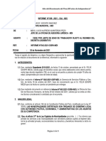 Informe #036 Cese Por Limite de Edad de Trabajador Sujeto Al Regimen Del Decreto Legisñativo